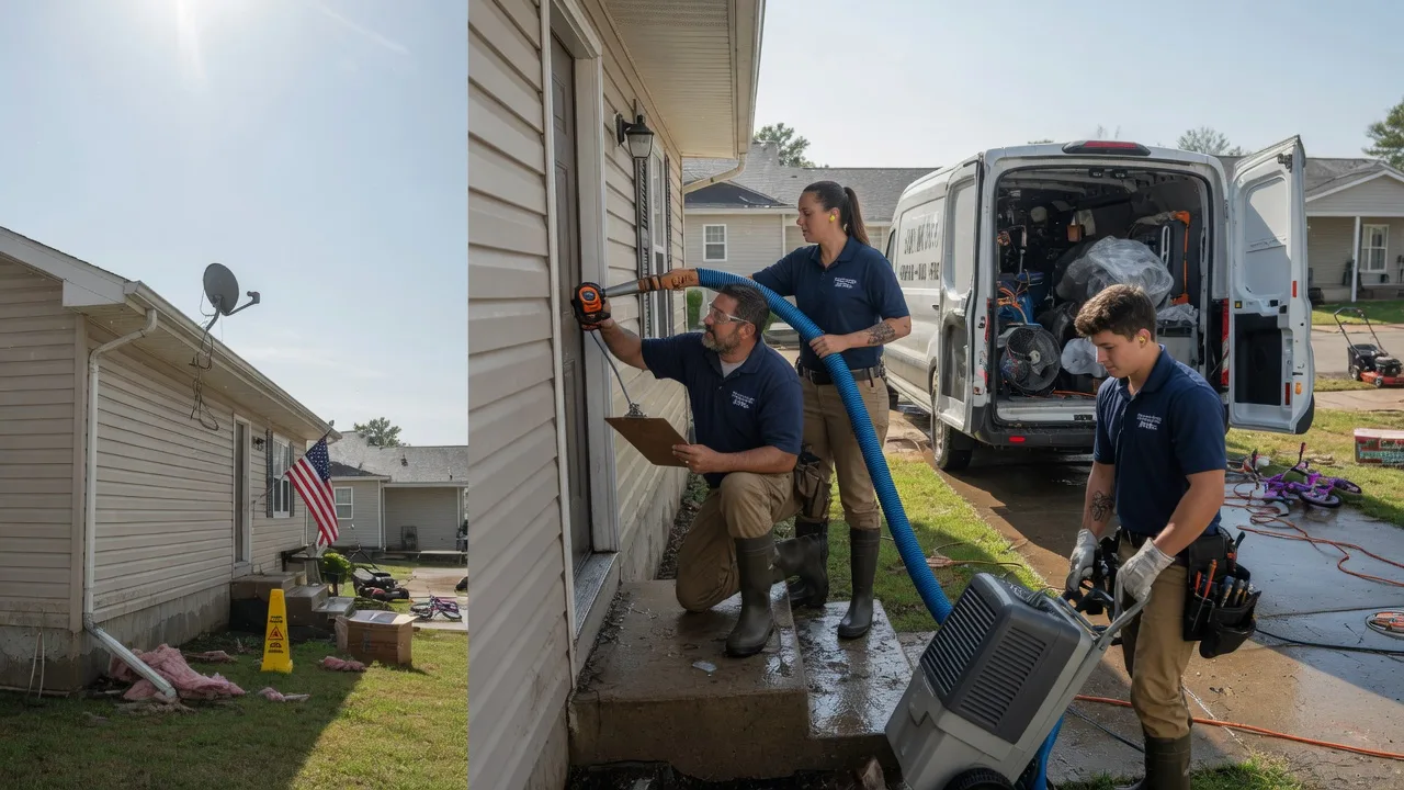 Ceiling Water Damage Restoration in Christiansburg, OH near me